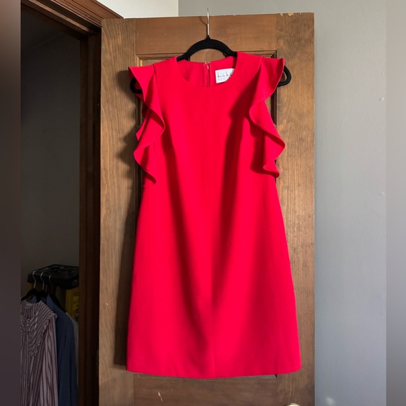 Nicole Miller Mini Red Dress - Picture 1 of 4